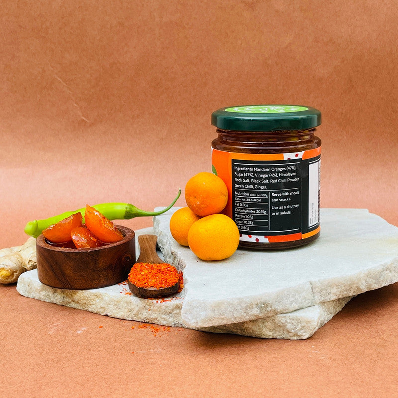 Handmade Mandarin Orange Pickle | 200 g | Pack of 2