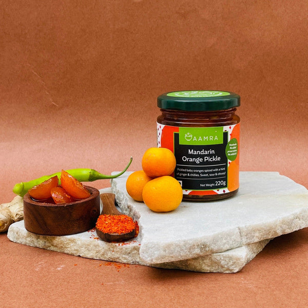 Handmade Mandarin Orange Pickle | 200 g | Pack of 2