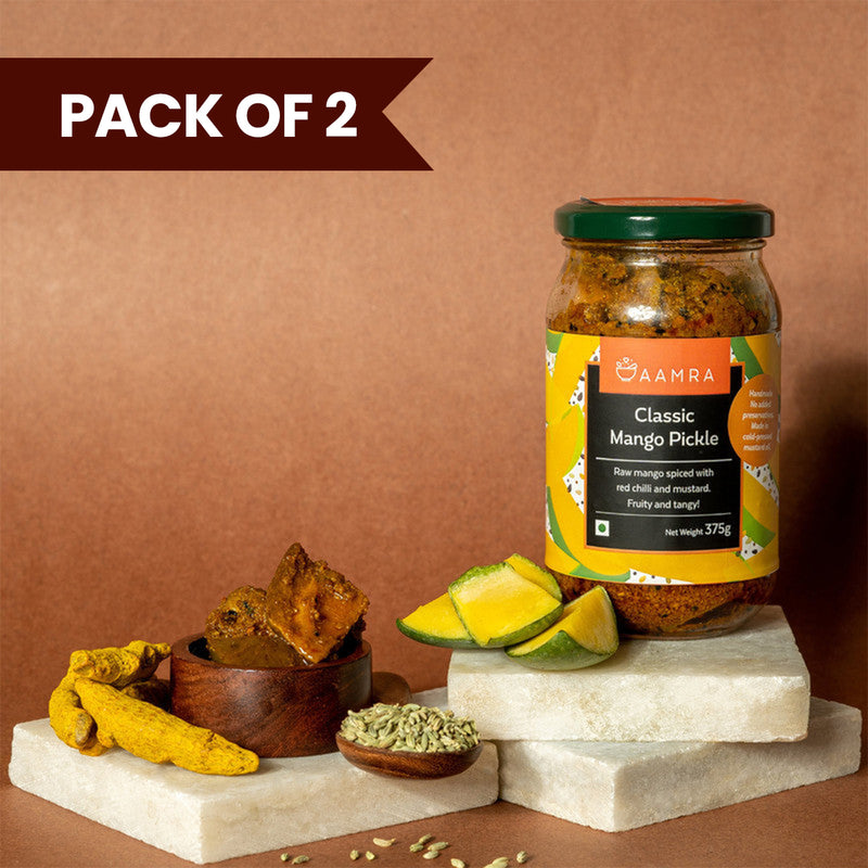 Handmade Classic Mango Pickle | 190 g | Pack of 2