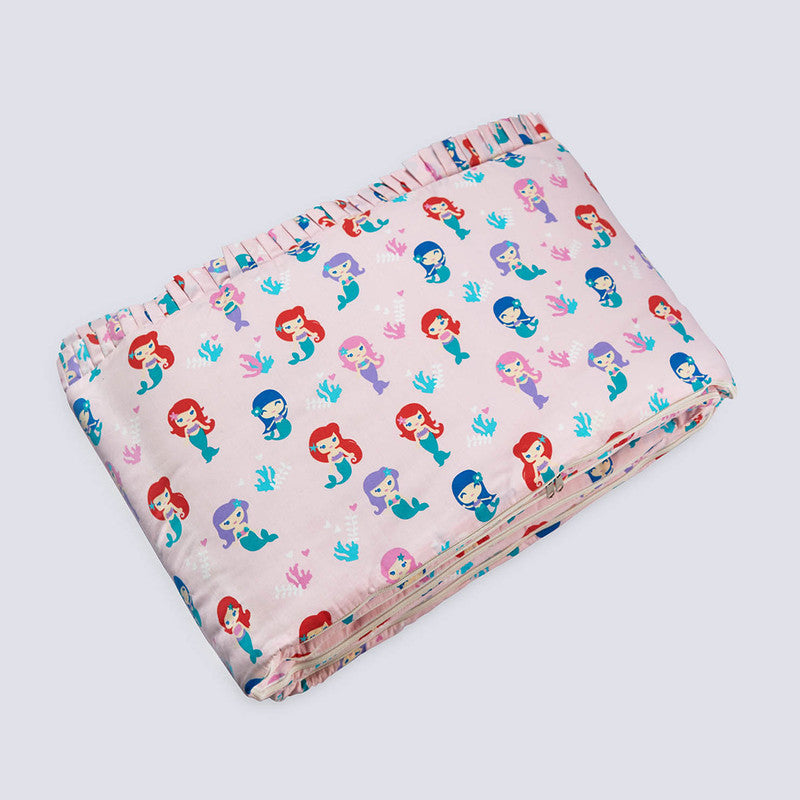 100% Cotton Baby Crib Bedding Set | Pink