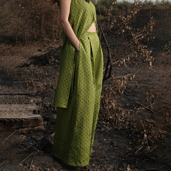 Cotton Kurta Set | Green