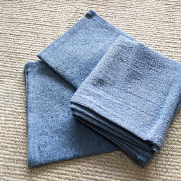 Organic Cotton Handkerchief | Natural Dyed | Indigo Blue