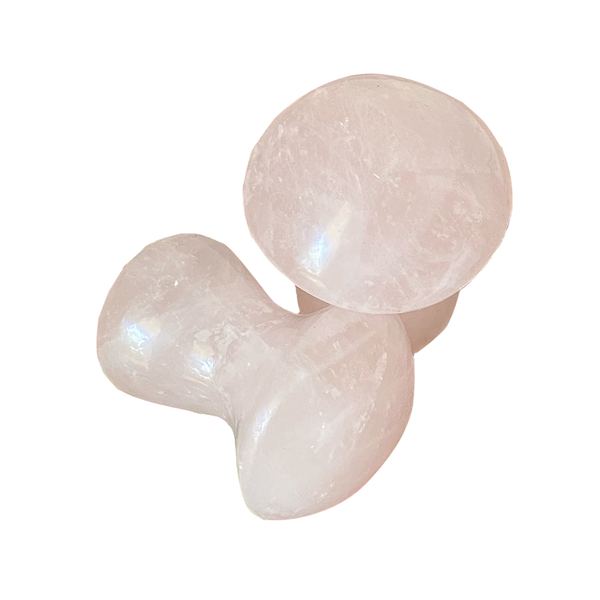 Rose Quartz Mushroom Gua Sha | Stress and Anxiety