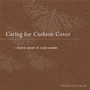 Cotton Cushion Cover | Ecru & Indigo | 40 x 60 cm