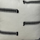 Cotton Cushion Cover | Ivory & Black | 40 x 40 cm