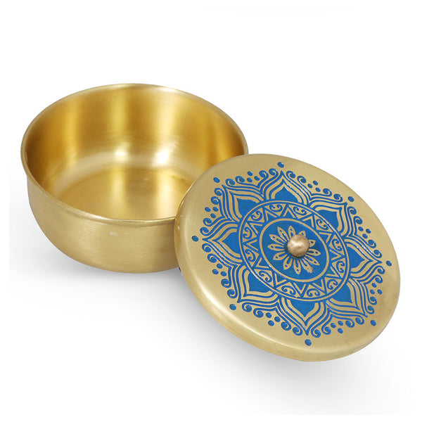 Brass Nuts Bowl | Blue