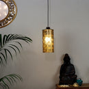 Hanging Lamp | Iron & Wooden Pendants Lights | Gold