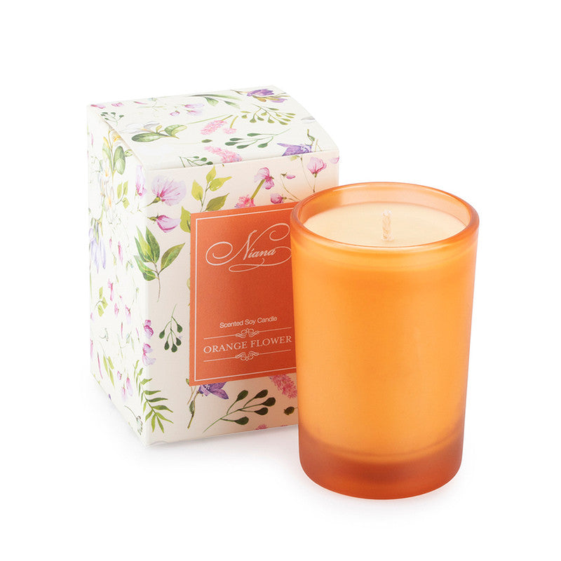 Handcrafted Soy Wax Orange Flower Scented Candle