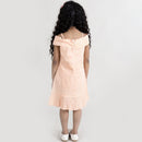 Birthday Dress | Cotton Dress for Girls | Orange & White