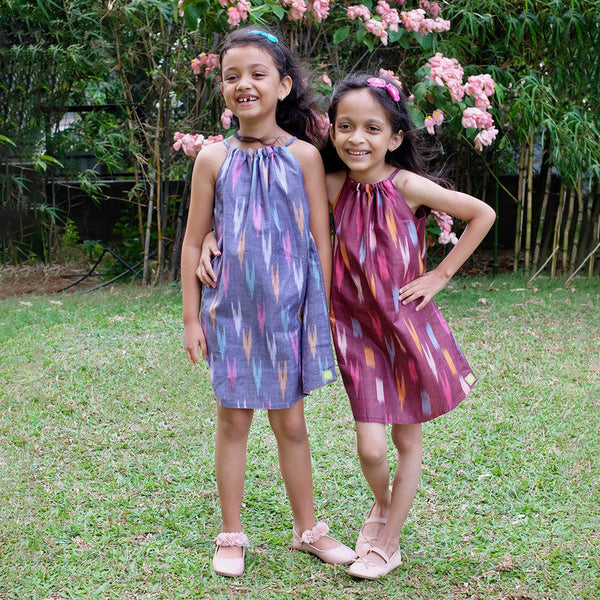 Birthday Dress | Cotton Dress for Kids | Maroon