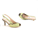 Stiletto Heels for Women | Ethically Sourced Leather | Sage Green & Olive