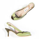 Stiletto Heels for Women | Ethically Sourced Leather | Sage Green & Olive