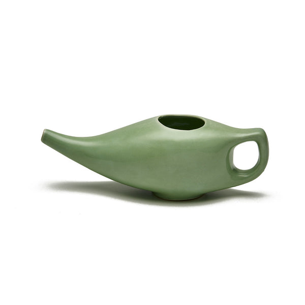 Ceramic Jal Neti Pot | Yoga Accessories | Mint Green | 185 ml