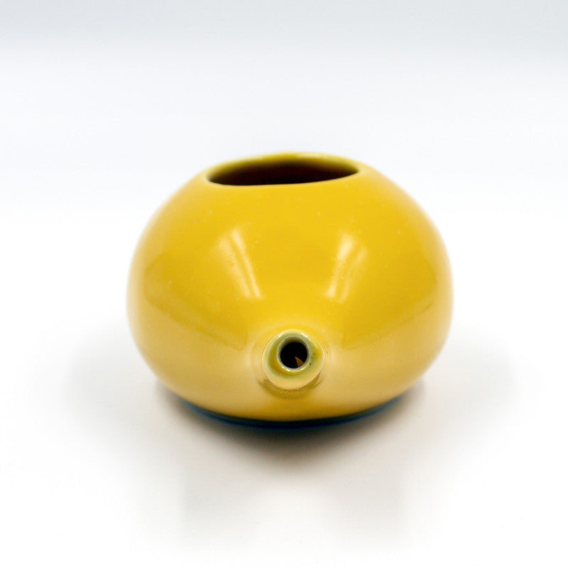 Ceramic Jal Neti Pot | Yoga Accessories | Yellow | 185 ml