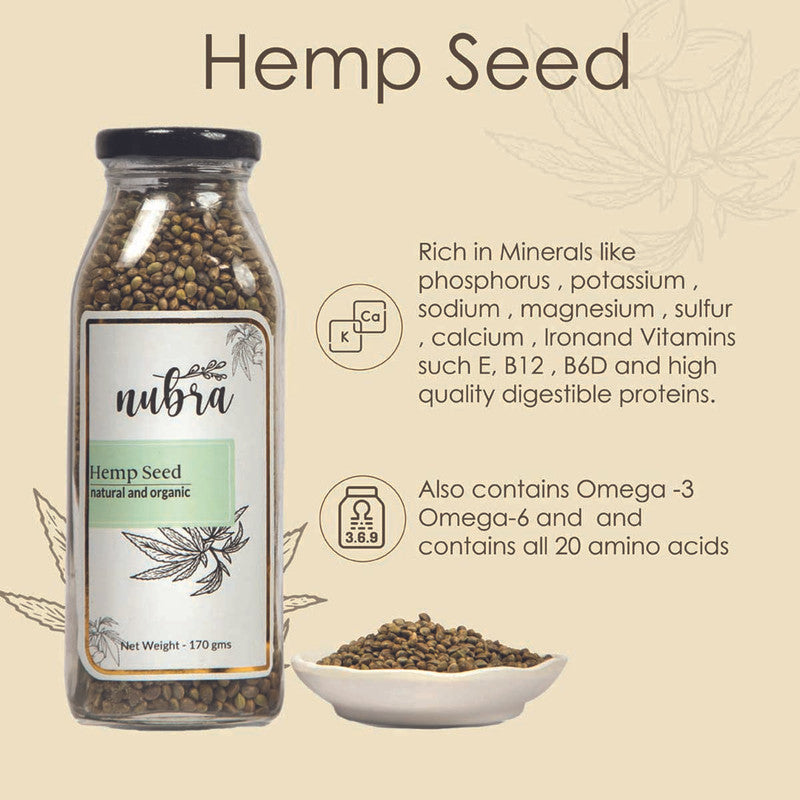 Hemp Seeds | Anti Oxidant | 170 g