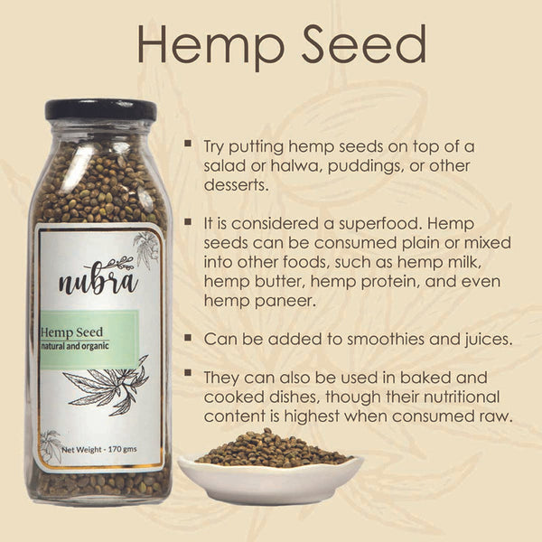 Hemp Seeds | Anti Oxidant | 170 g