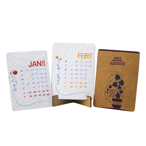 Stationary Kit | Seed Pens | Diary | Calendar 2023 | Cork Organiser | Set of 4