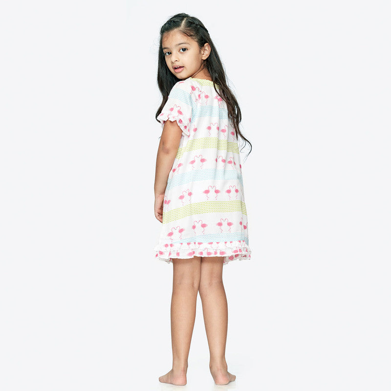 100% Cotton Nighty | White