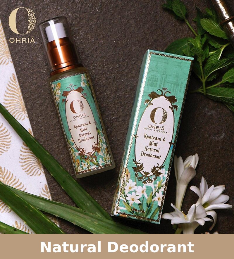 Ohria Ayurveda Natural Deodorant | Raatrani & Mint Natural | 50 ml