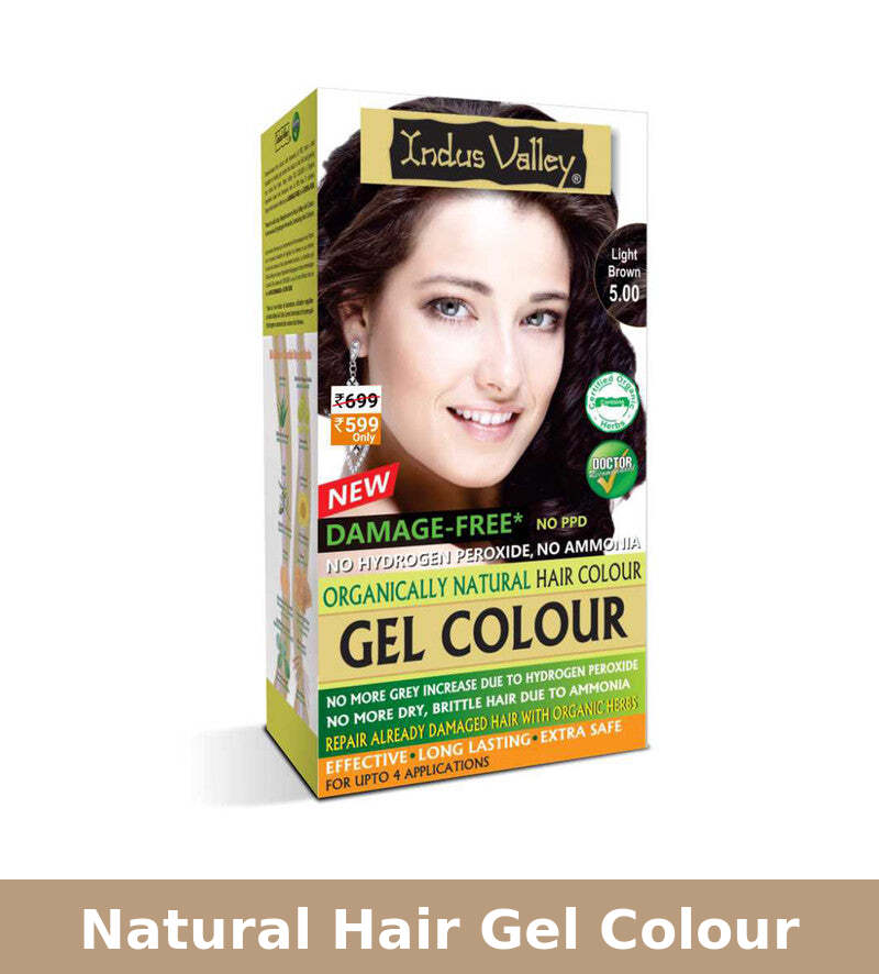 Natural Hair Gel Colour | Damage Free | Light Brown