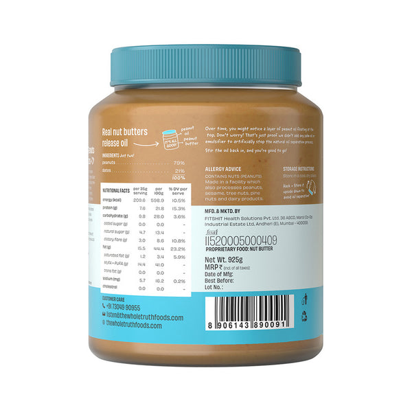 Peanut Butter with Dates | Crunchy | 925 g