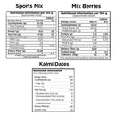 Dry Fruits Combo | Sports Mix, Mix Berries, & Kalmi Dates | Set of 3