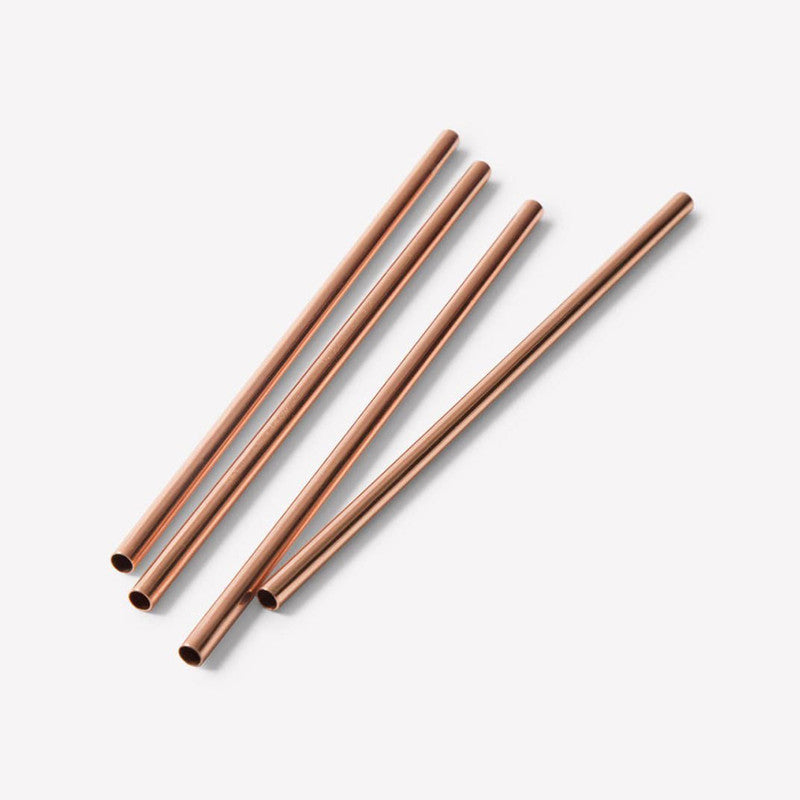 Copper Straws With Cleaner | Pack of 2