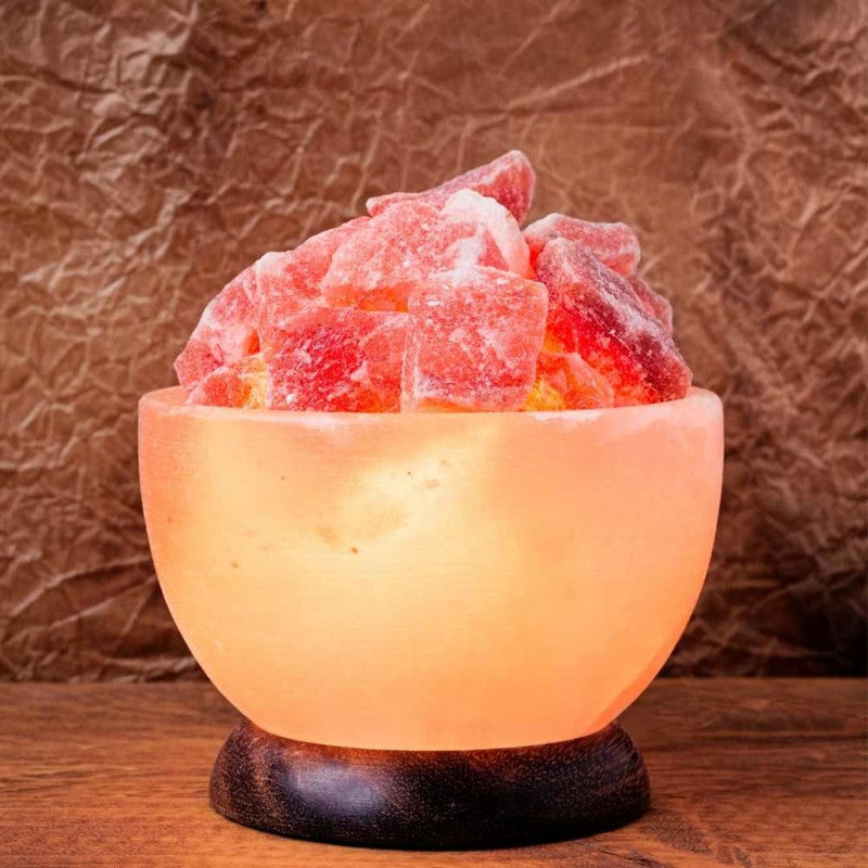 Himalayan Salt Lamp | Fire Bowl | Orange