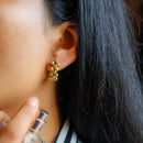 Brass Metal Hoops Earrings | Gold Plated