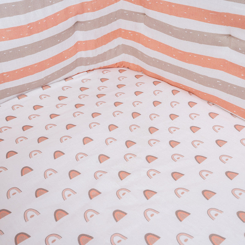 Organic Cotton Baby Cot Sheet | Fitted | Pink