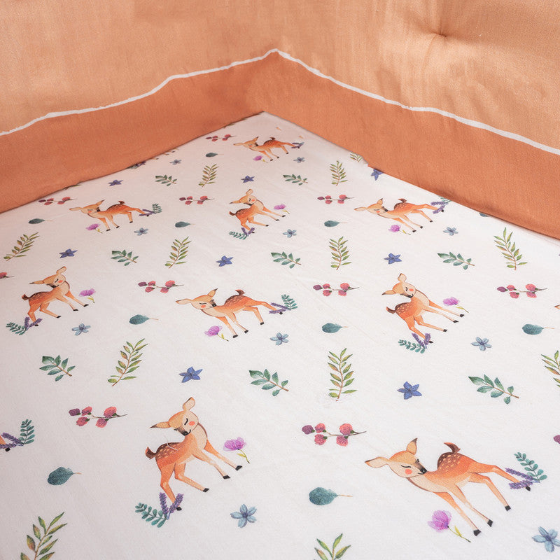 Organic Cotton Baby Cot Sheet | Fitted | Brown