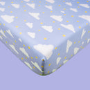 Organic Cotton Baby Cot Sheet | Fitted | Purple