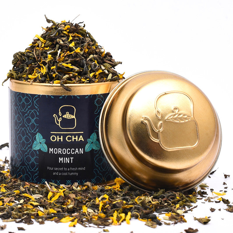 Green Tea | Moroccan Mint | Natural Whole Leaf | 35 g