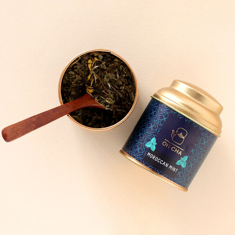 Green Tea | Moroccan Mint | Natural Whole Leaf | 35 g