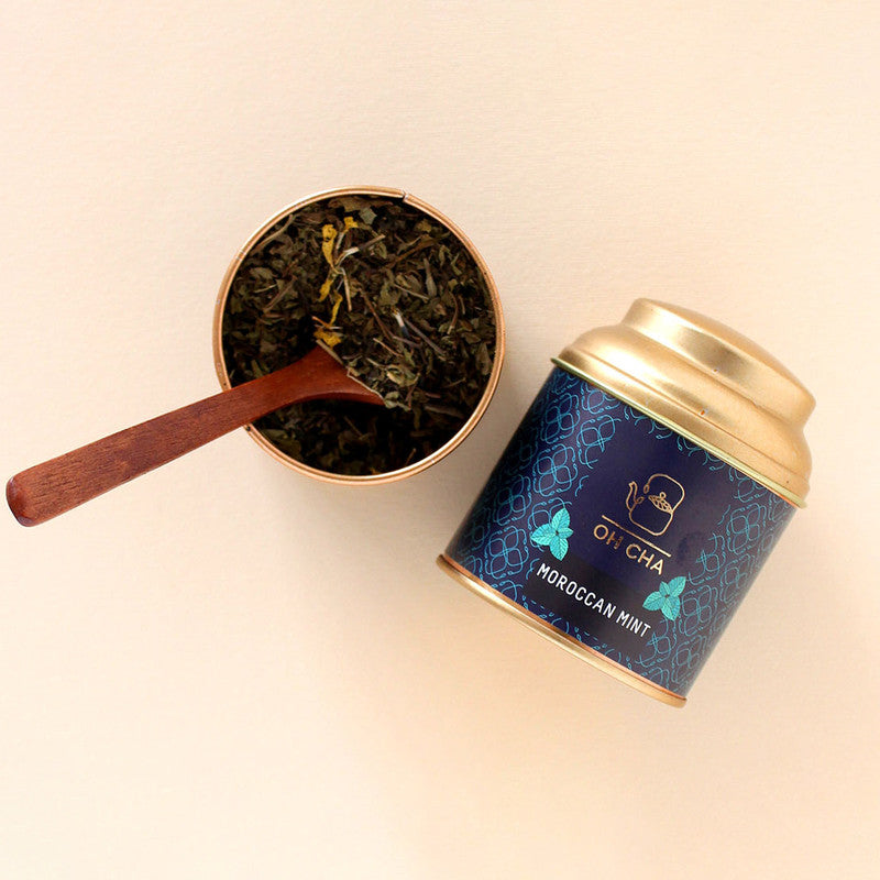 Green Tea | Moroccan Mint | Natural Whole Leaf | 35 g