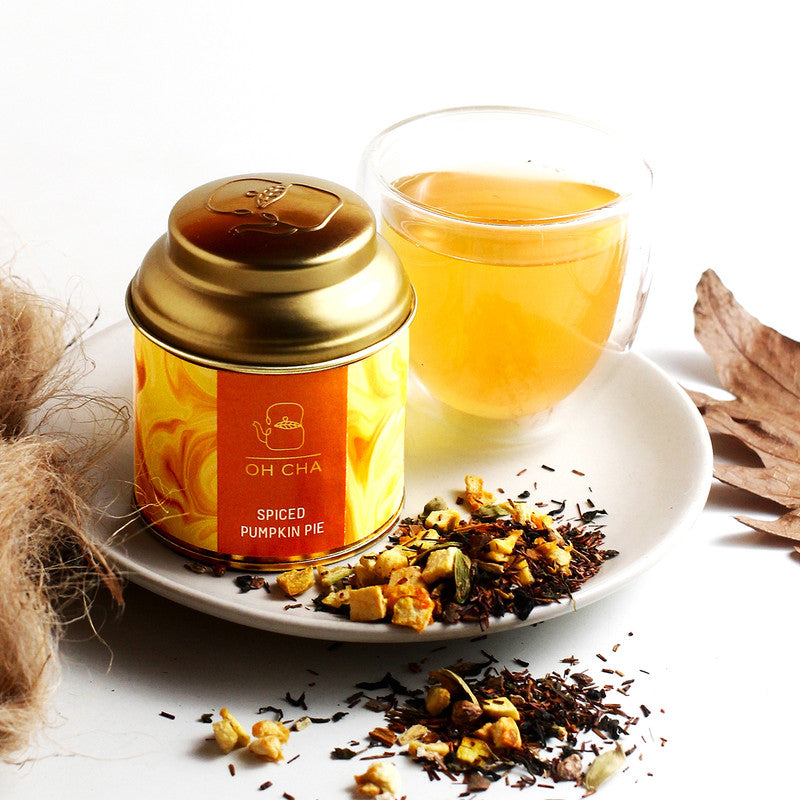 Spiced Pumpkin Pie Tea | Whole Leaf Green Tea | 35 g