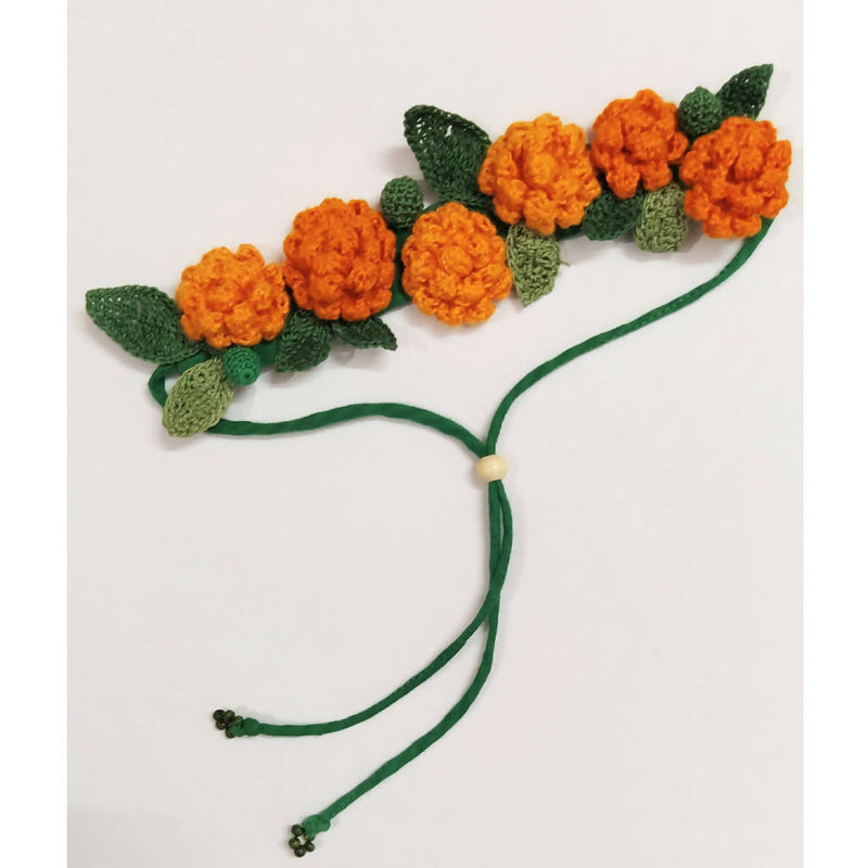 Crochet Hair String | Cotton Yarn | Tangerine Marigold