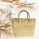 Beige Kauna Grass Basket Bag