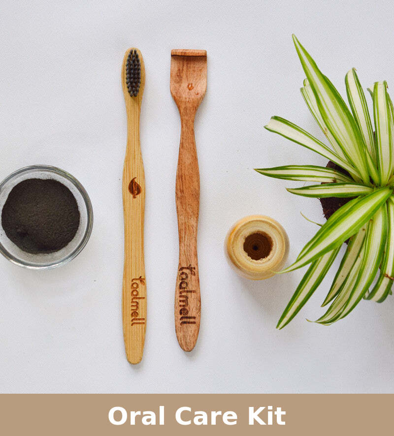 Oral Care Kit | Bamboo & Neem Wood | Set of 3