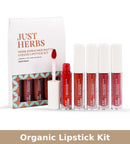 Organic Lipstick Kit | Enriched Ayurvedic Matte | Deep & Reds | Set of 5