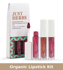 Organic Lipstick Kit | Herb Enriched Ayurvedic Matte | Pastels+Nudes | Set of 3