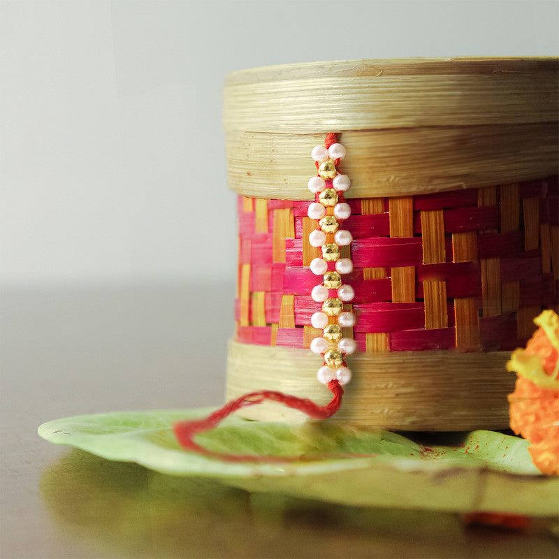 Cotton Thread Mogra with Bamboo Box | Golden | Pack of 2