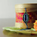 Cotton Thread Banphool with Bamboo Box | Golden | Pack of 2