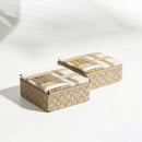 Storage Box | Cotton Jute and Upcycled Plastic | White & Gold