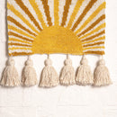Cotton Wall Hanging | Yellow & White | 17 inches