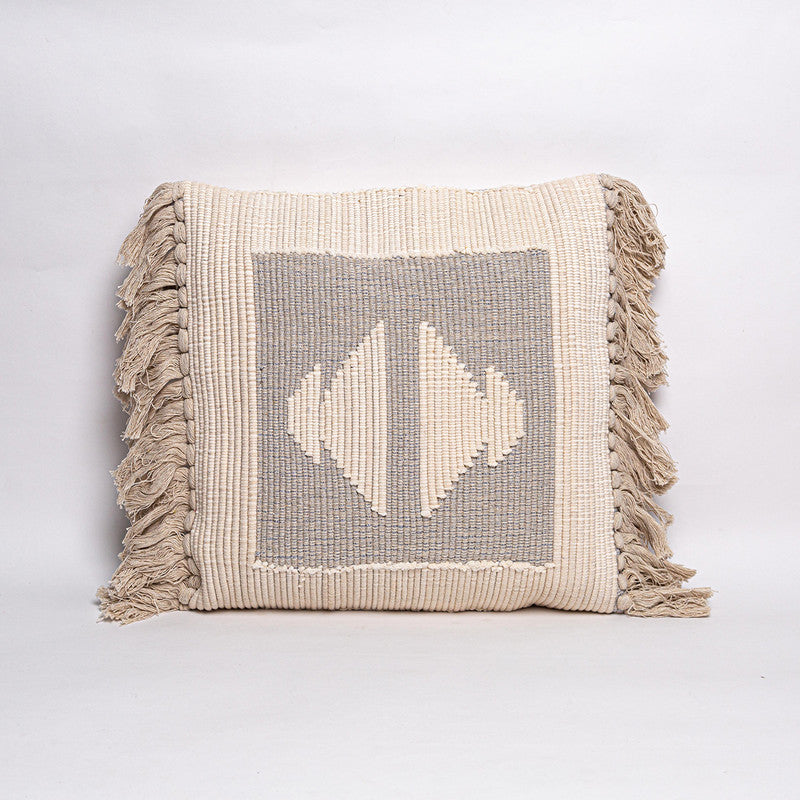 Cotton Cushion | Black & Beige