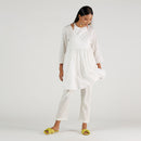 100% Cotton White Relaxed Fit Tunic