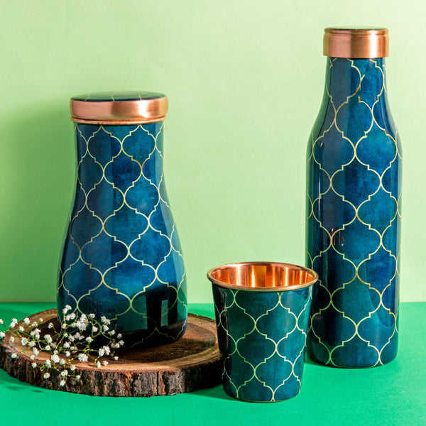 Copper Glass | Navy Blue | 275 ml