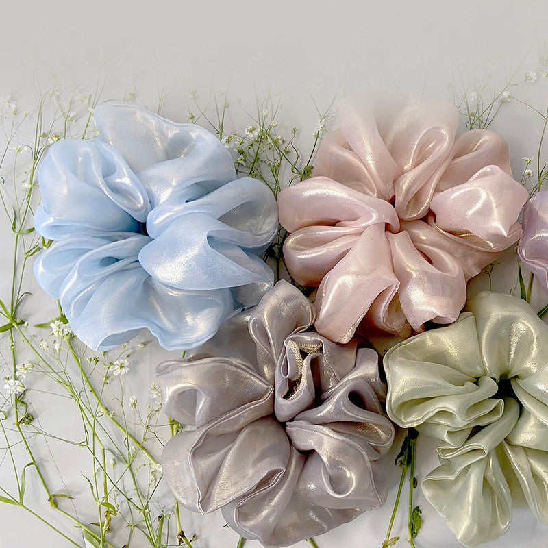 Hair Scrunchie | Recycled Polyester | Oversized | Set of 5