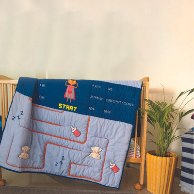 Cotton Quilt for Kids | Blue